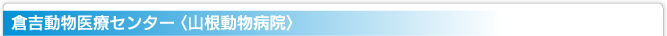 倉吉動物医療センター（山根動物病院）
